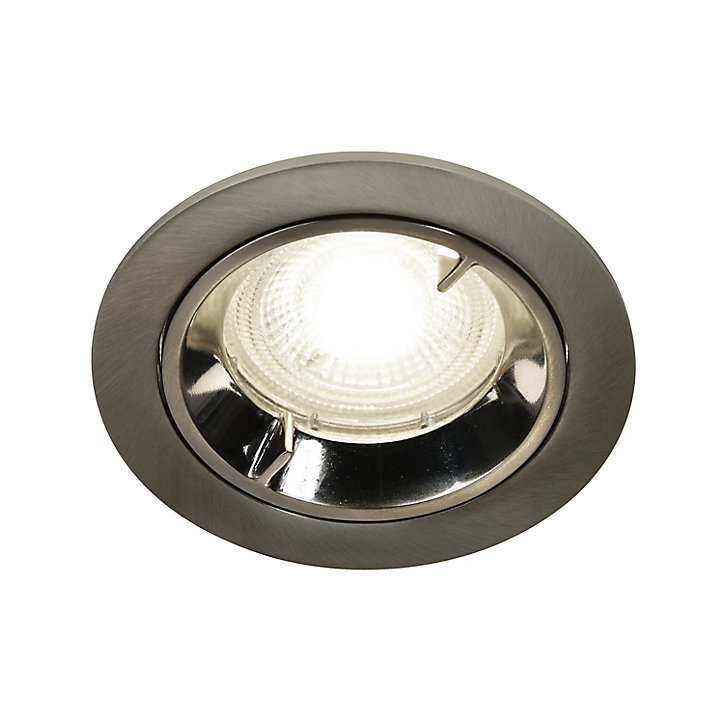 Spot encastrable Caius LED GU10 Ø8,5cm IP44 345lm 50W 5.2W GoodHome blanc neutre chrome