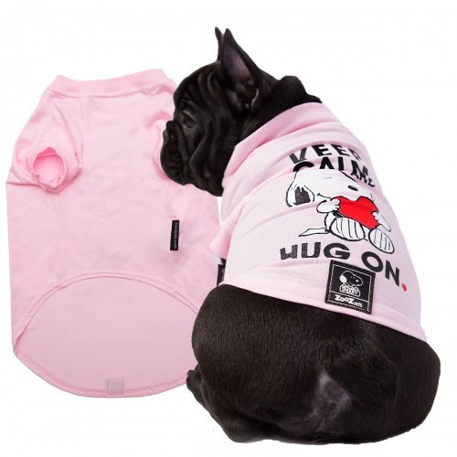 Camiseta Zooz Pets Snoopy Dog, rosa
