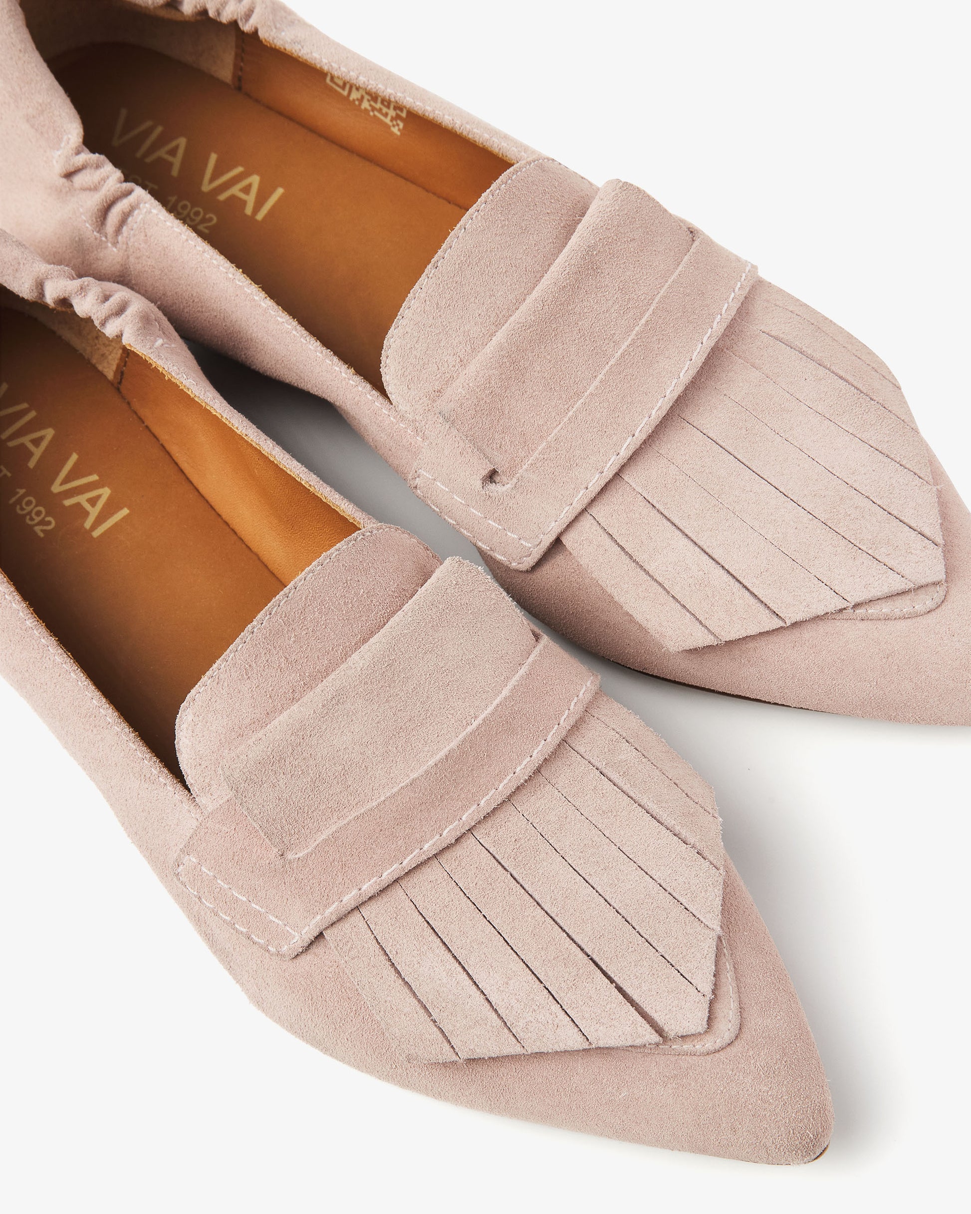 VIA VAI roze dames loafers Lola Oakley