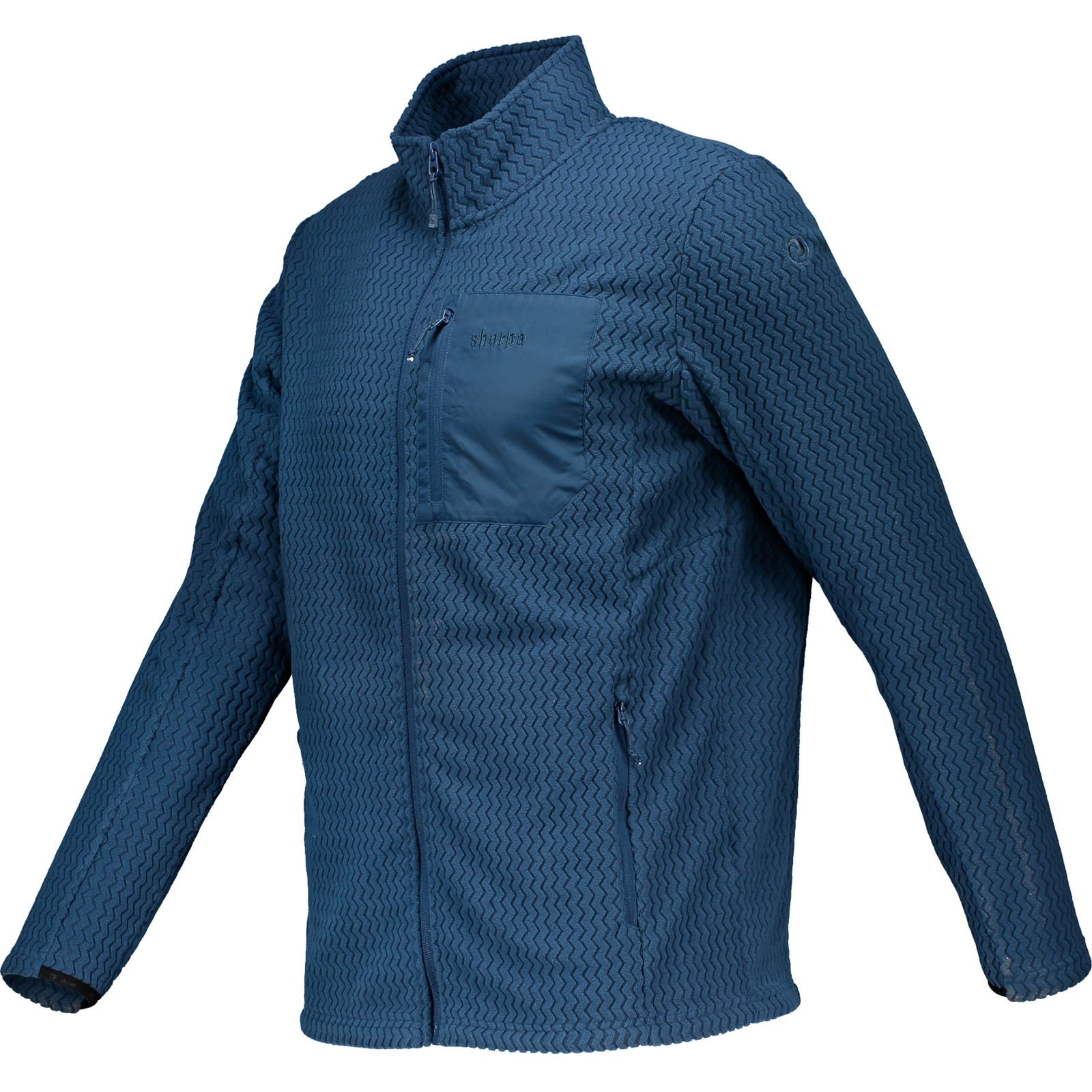 Sherpa Herren Fleecejacke Chauthe L, petrol