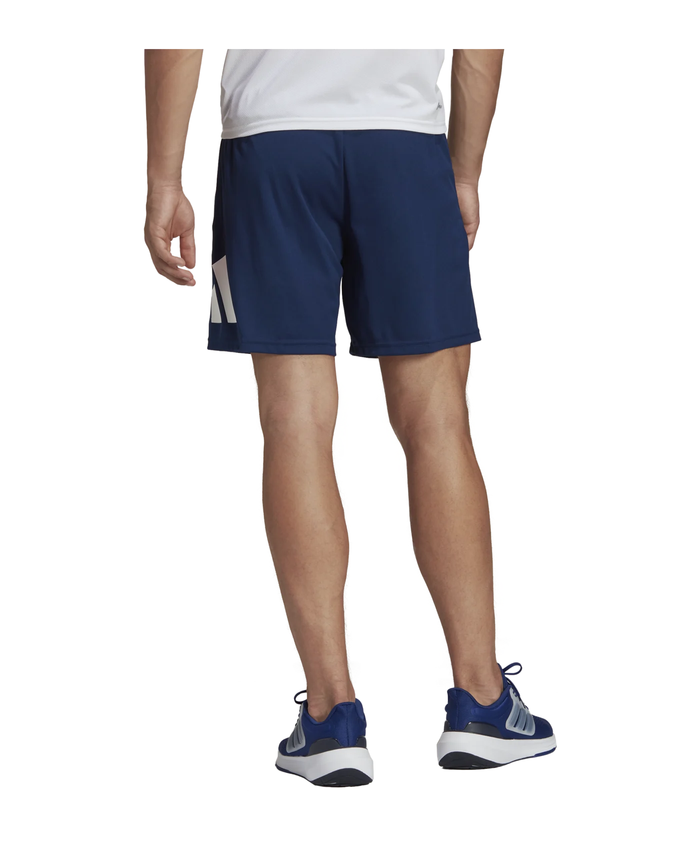 adidas Logo Trainingsshort Blau Weiss