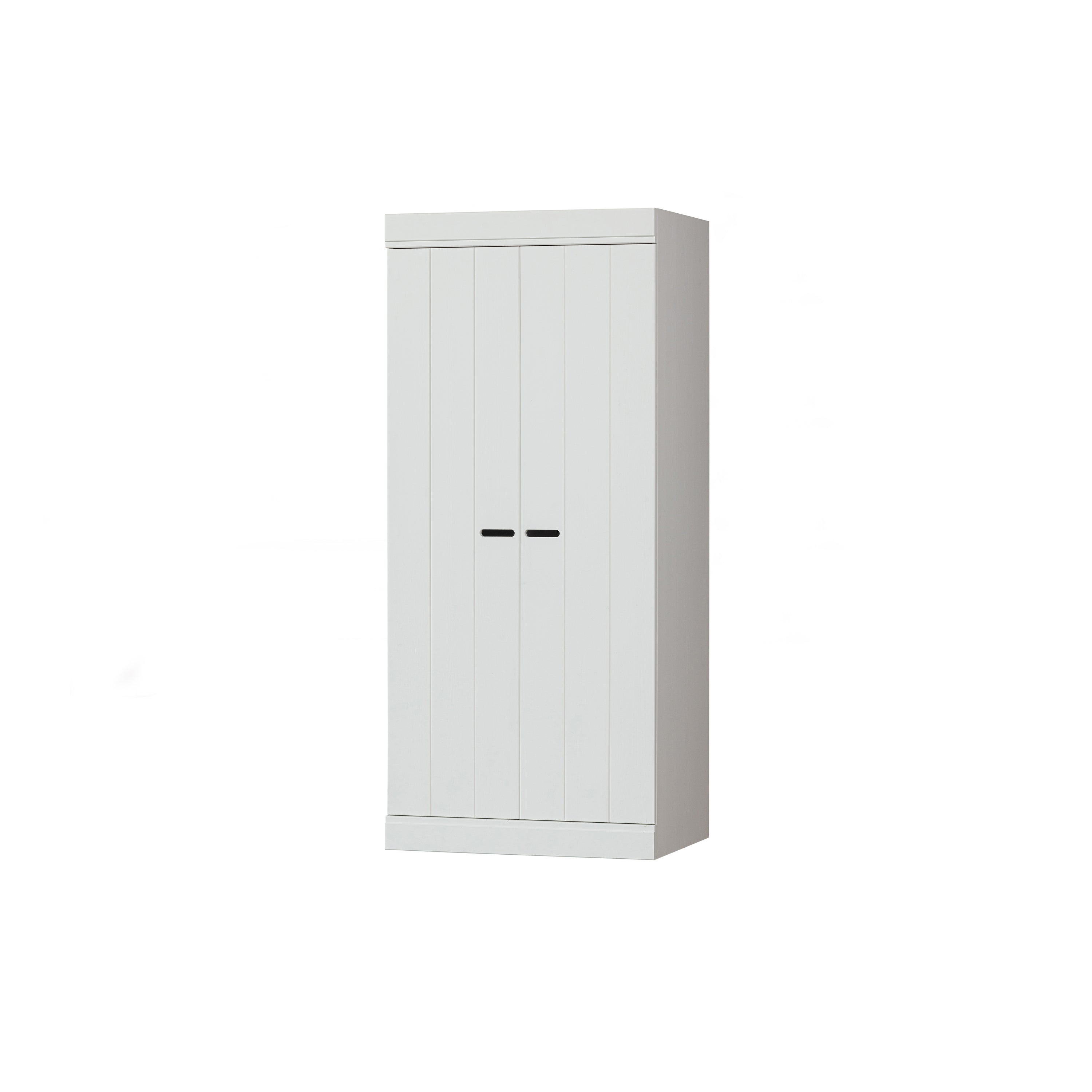 WOOOD Connect Kledingkast H 175 x B 77 x D 56 cm - Planken en Roede - Wit