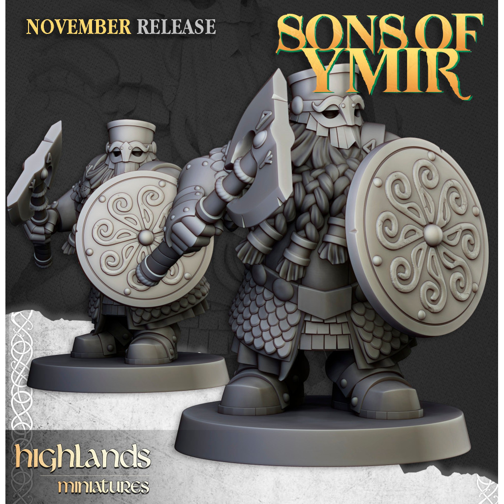 Highlands Miniatures - Sons of Ymir - Guerriers Nains