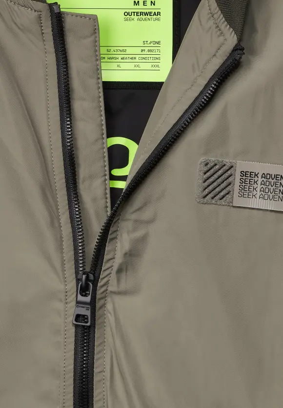 Blouson mit Strickbündchen - herb green