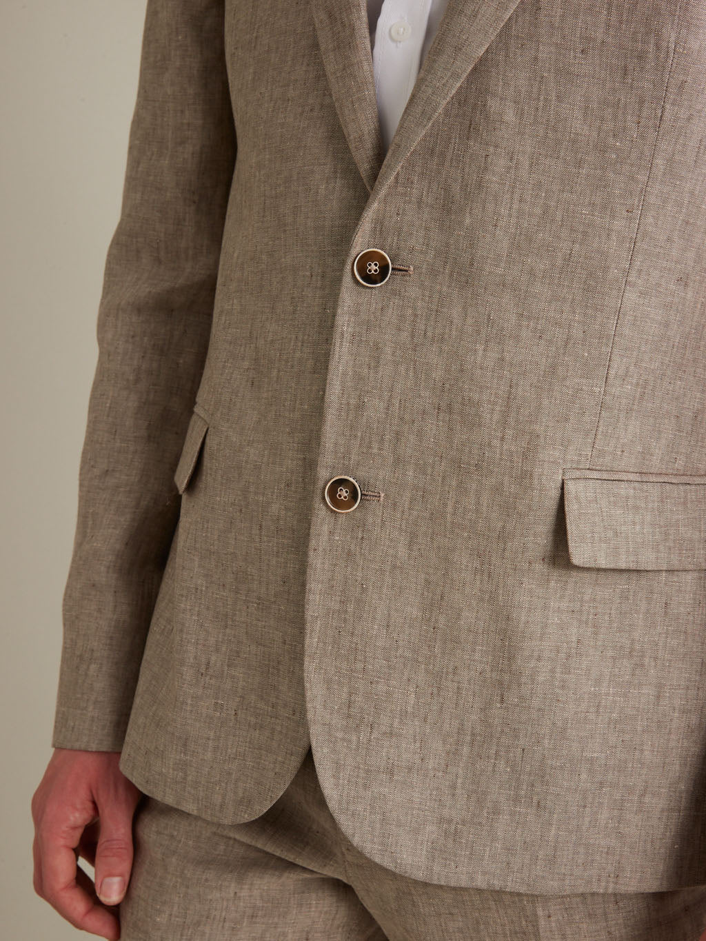 Veste de costume lin ou chanvre homme