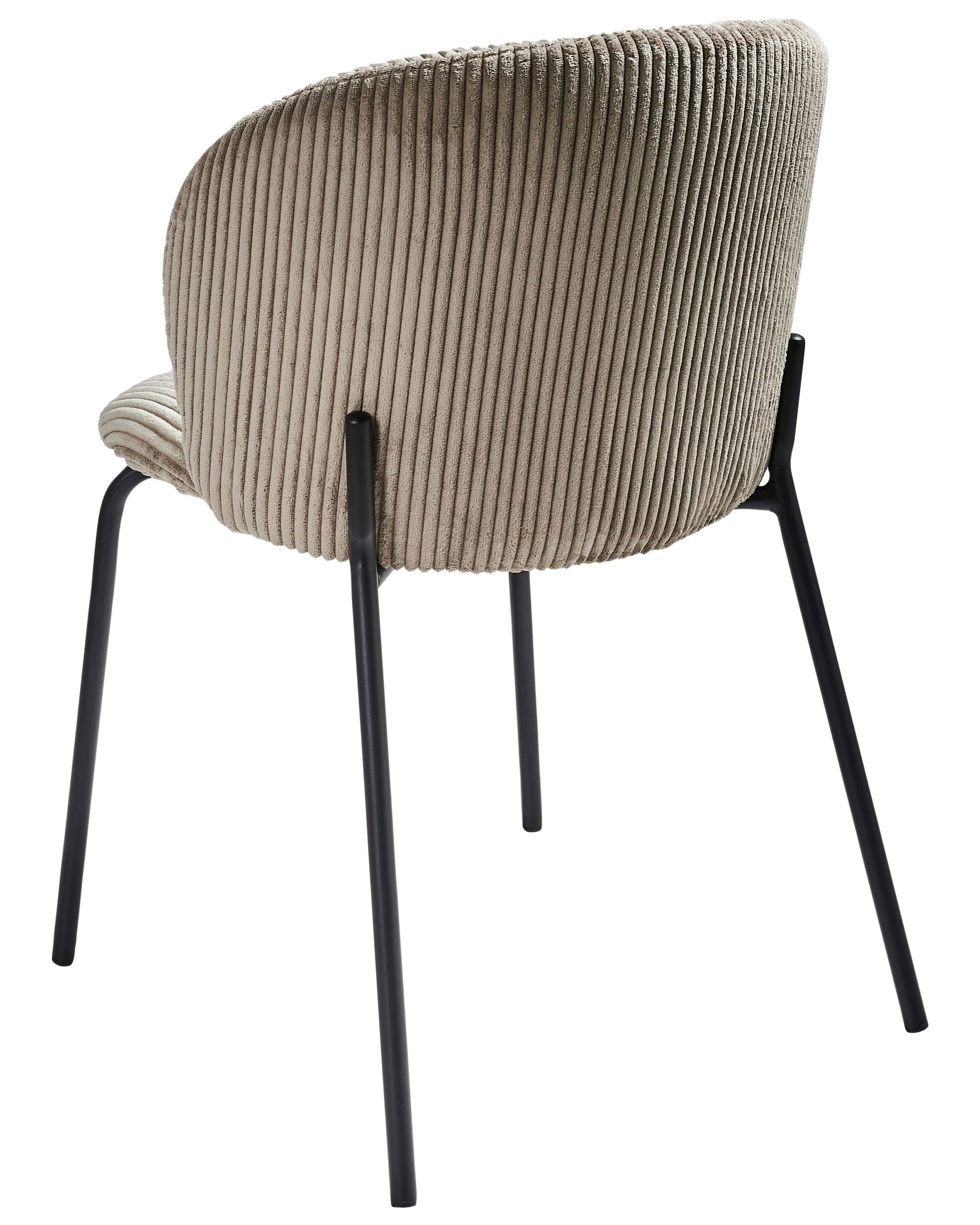 Set van 2 eetkamerstoelen MILES Corduroy Taupe