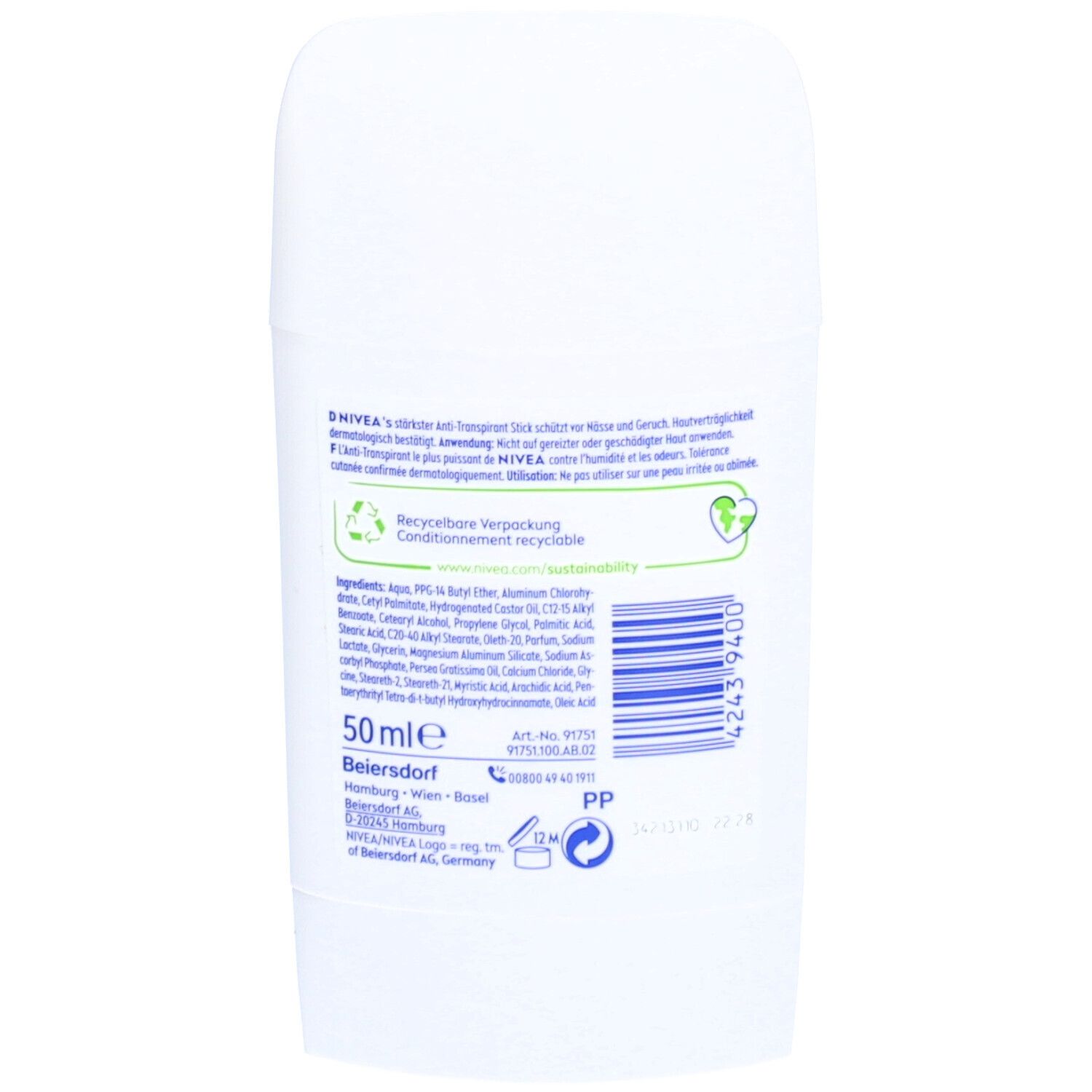 NIVEA DERMA DRY CONTROL MAXIMUM DEO STICK