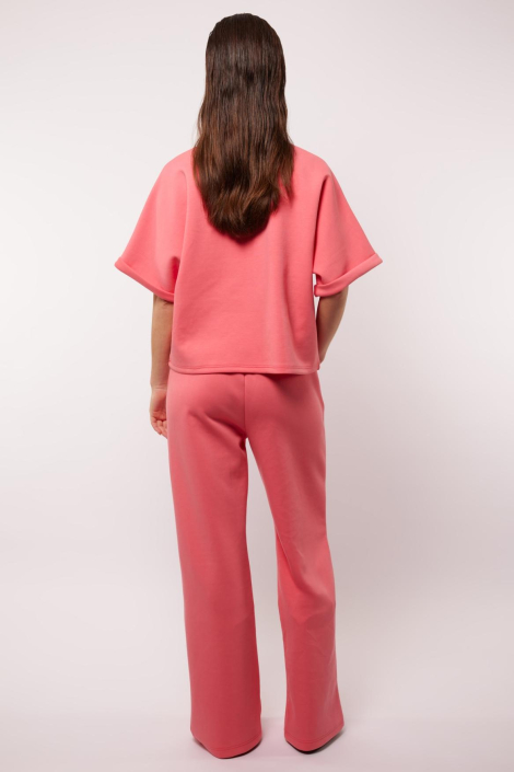 Fluresk roze dames broek