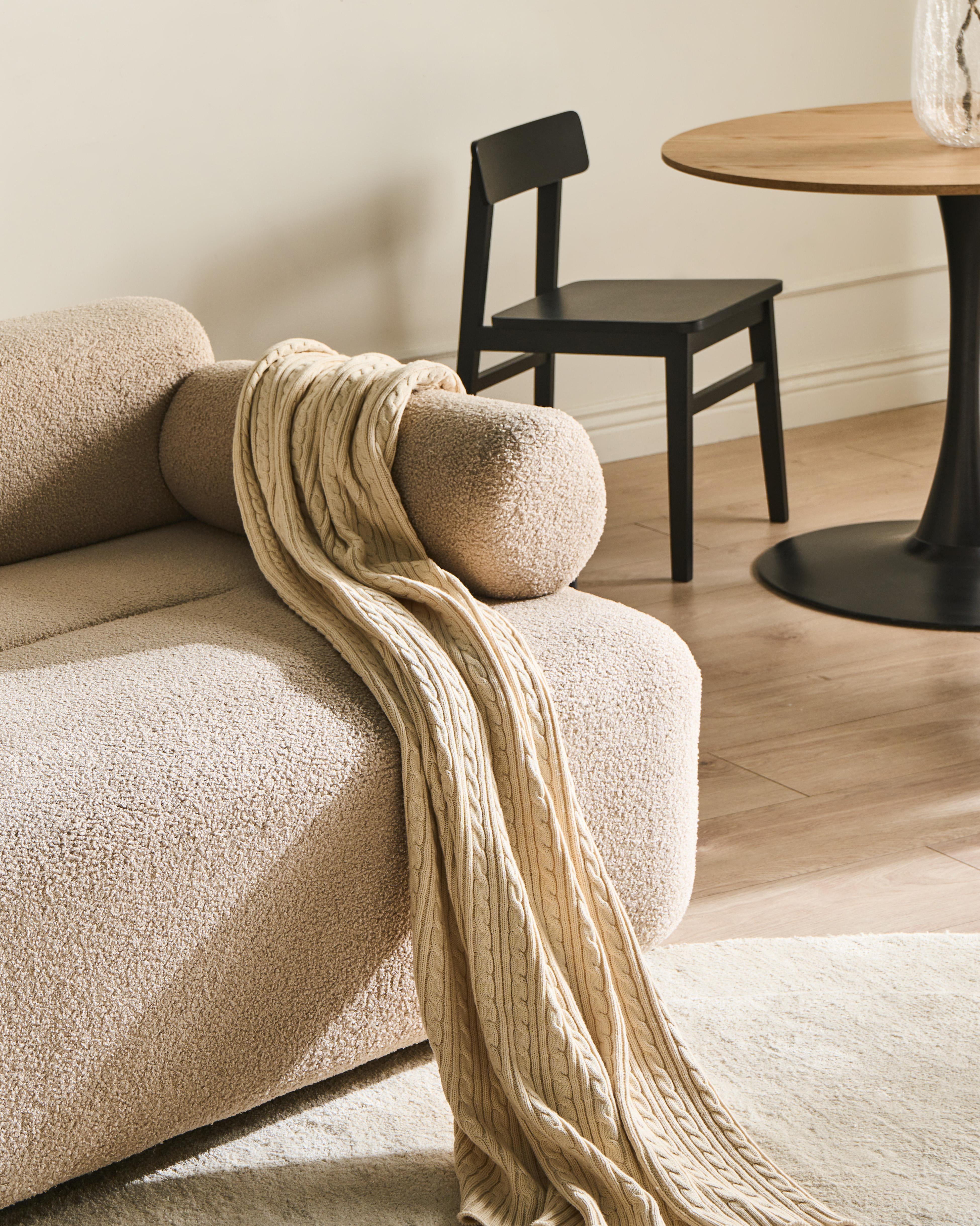 Bank 2-zits ELVA Bouclé Beige