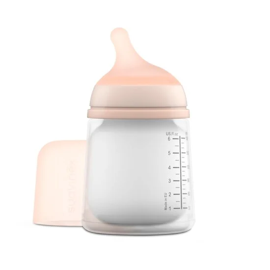 Biberon anti-colique zéro zéro avec tétine en silicone   180 ml   de               Suavinex