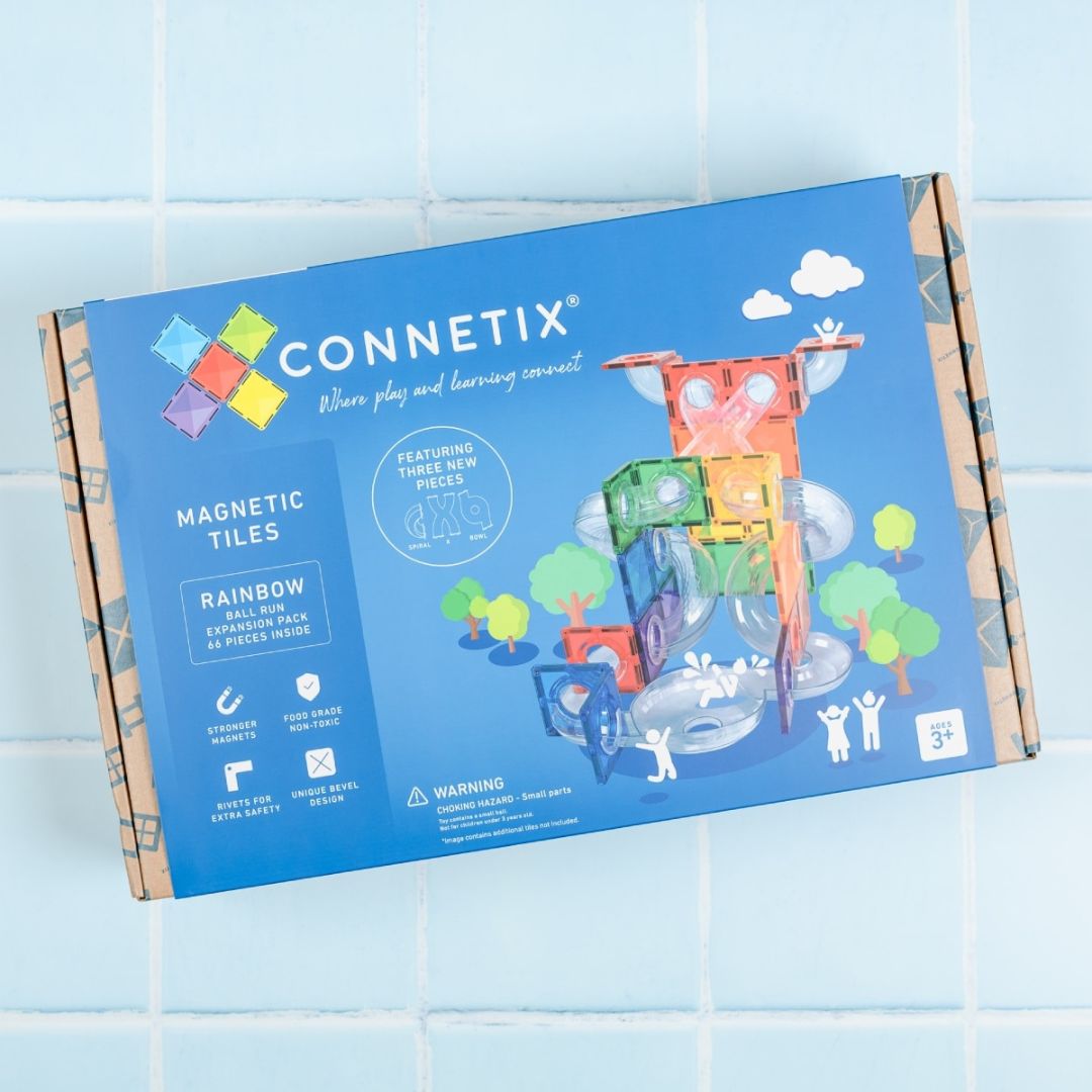 Connetix knikkerbaan - rainbow - 66st