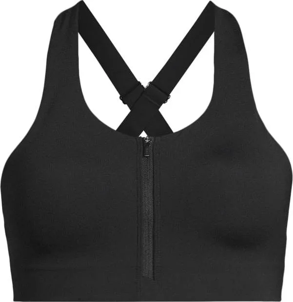 Casall Impact Zip Sports Bra Black