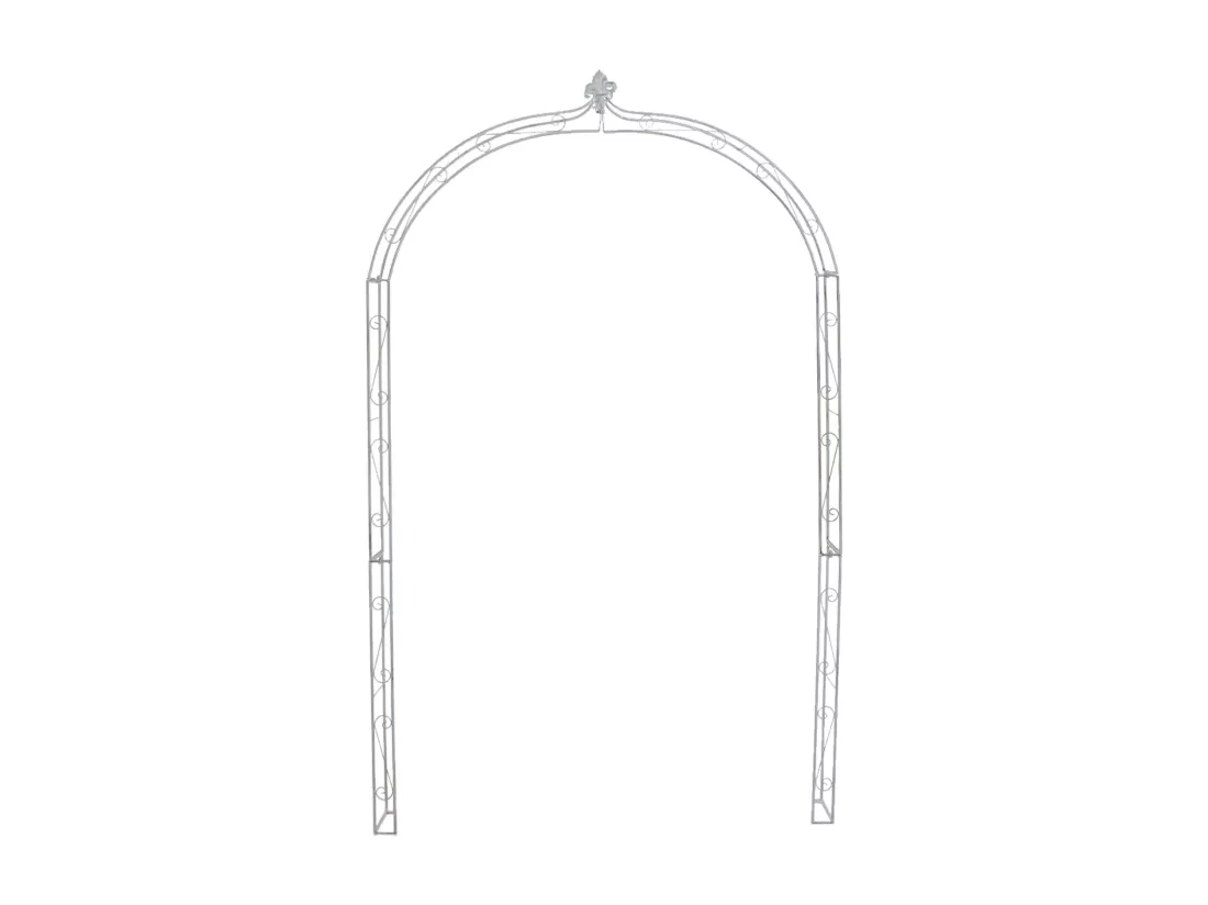 Arche à rosiers - Métal - Blanc antique - Anna