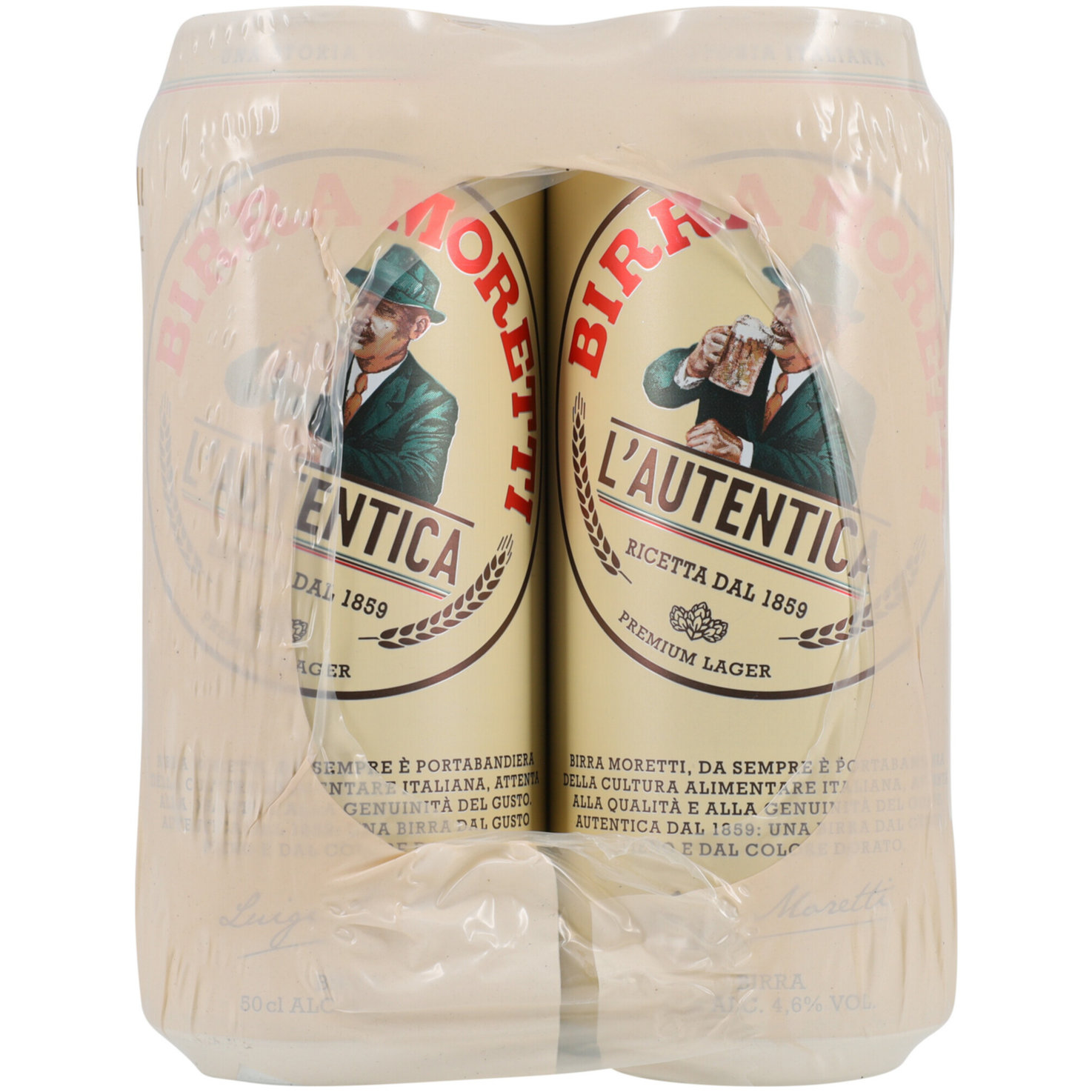 Birra Moretti L'Autentica Lager 6x50cl -300cl