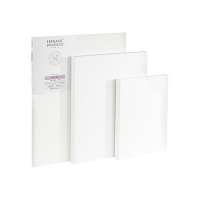 Lefranc Bourgeois Studio - Pack de 3 toiles pré-étirées - 5F/8F/10F - 100 % coton