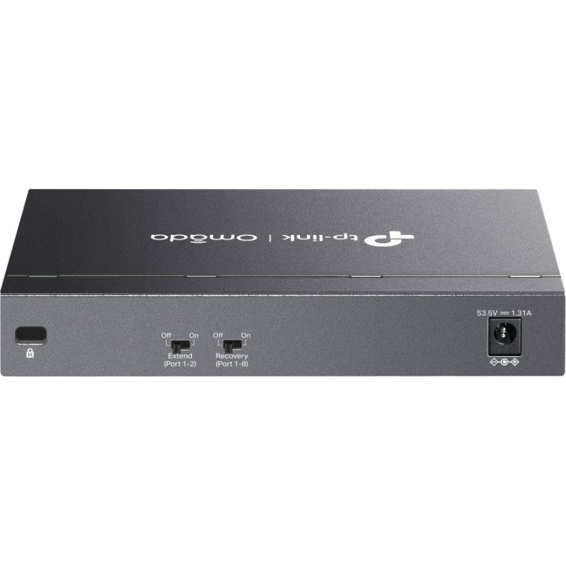 TP-Link Omada DS108GP commutateur réseau Non-géré Gigabit Ethernet (10/100/1000) Connexion Ethernet, supportant l'alimentation via ce port (PoE) Noir