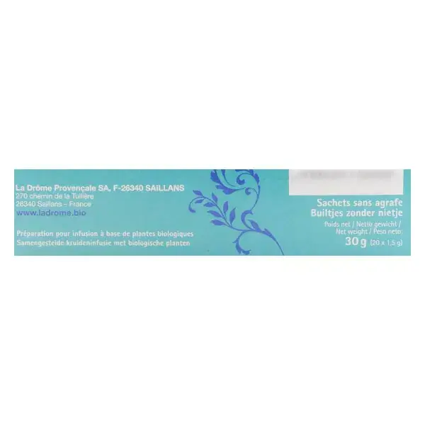 Ladrôme Infusion Rester en Forme Bio 20 sachets