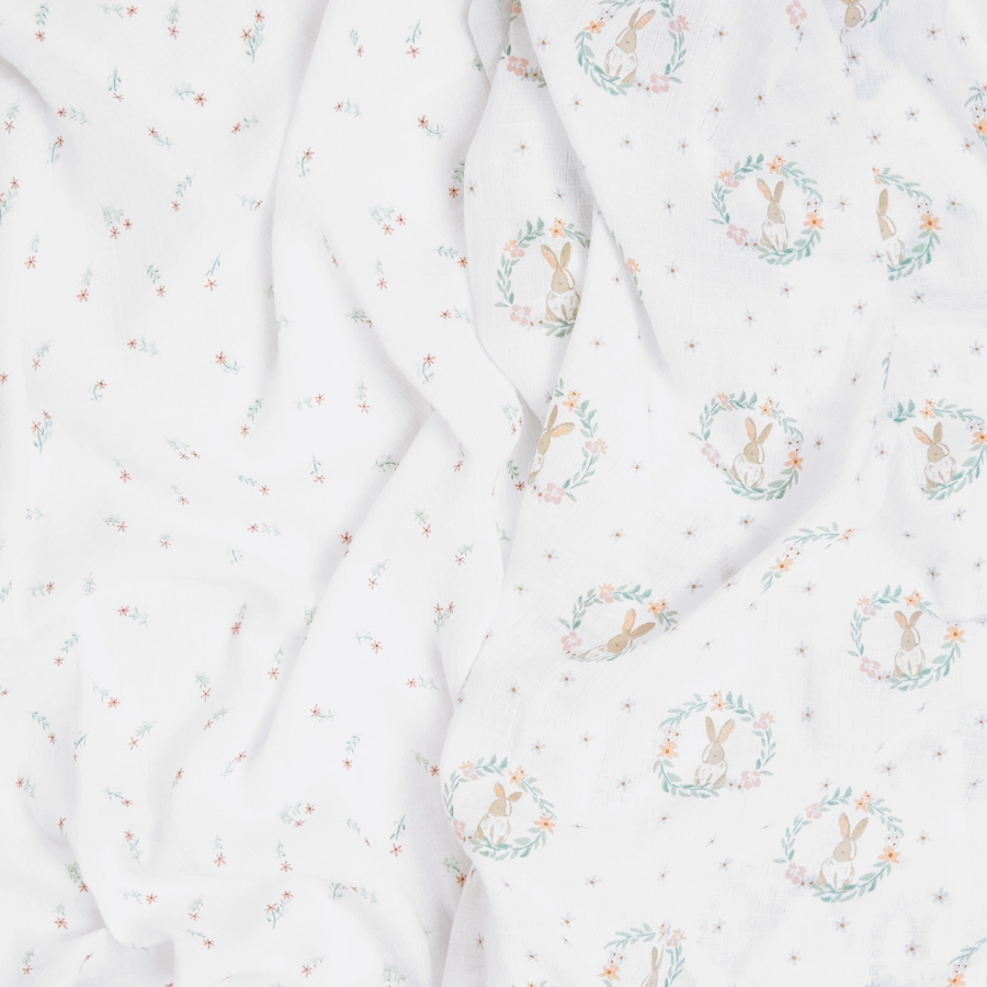 aden+anais™ Musslin Pucktuch 2er-Pack Blushing Bunnies