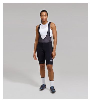 Cuissard Court à Bretelles Femme Le Col Sport Cargo Noir/Noir