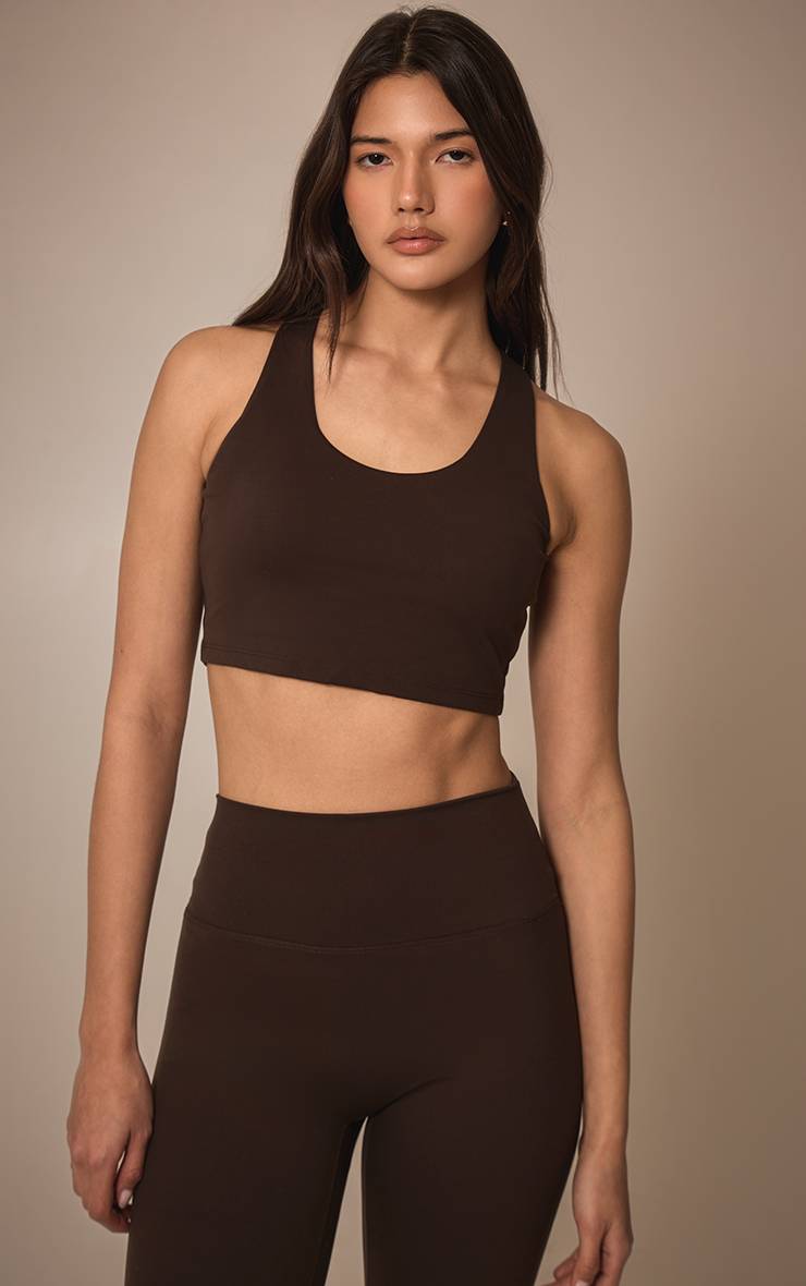 Espresso Brassière De Sport Rembourrée Double Couche Ultimate Sculpt