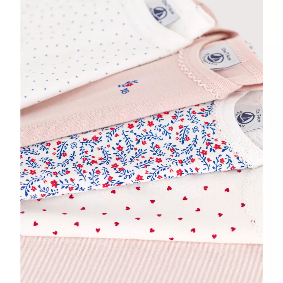 Petit Bateau Kurzarmbody 5er Pack Blumen