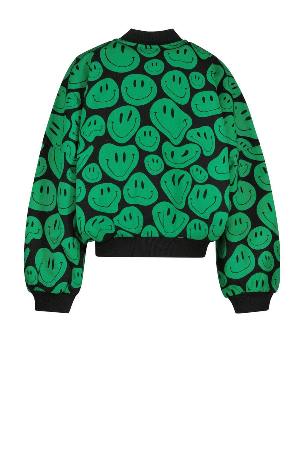 Cars sweatvest JIMENA met all over print zwart/groen