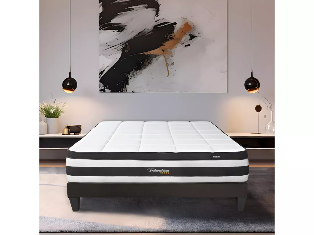 BELLECOUR LITERIE | Matelas FONTAINEBLEAU 140x190 cm | Ressorts ensachés
