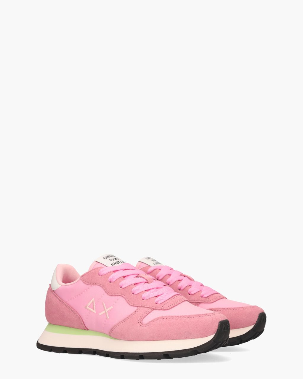 SUN68 Ally Solid Nylon Roze Damessneakers