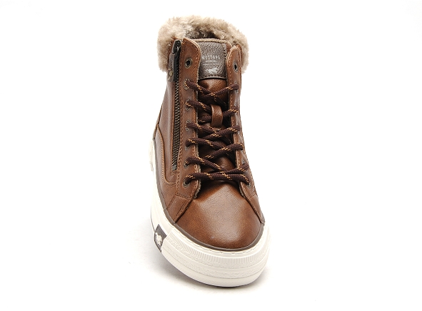 Mustang boots bottine plates femme 1410504 marron