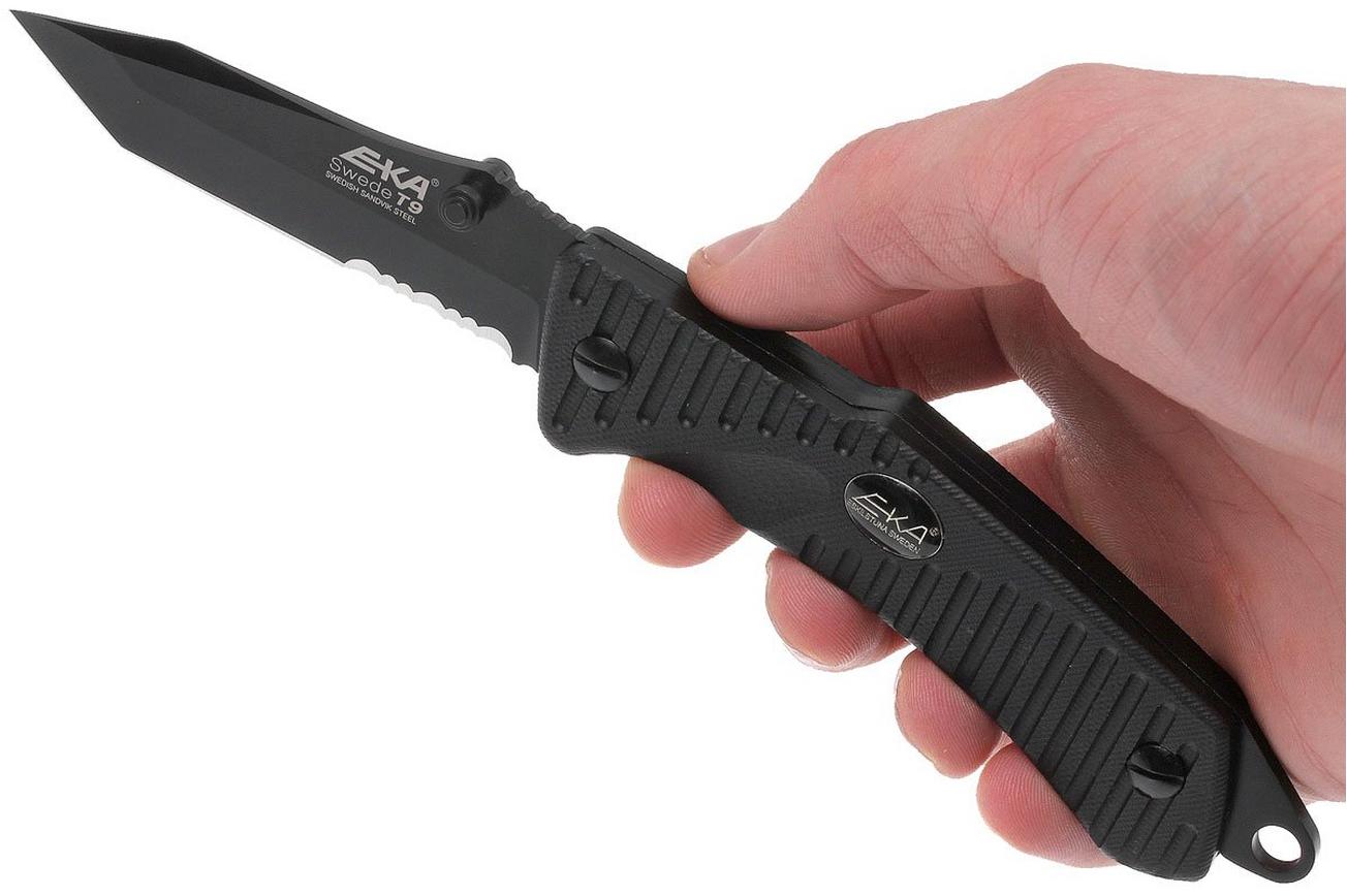 EKA Swede T9 Tanto, G10, zwart, 714201