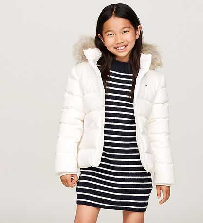 Tommy Hilfiger Dunjakke - Ancient White