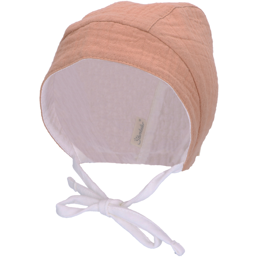 Sterntaler Wende Baby Mütze Uni braun