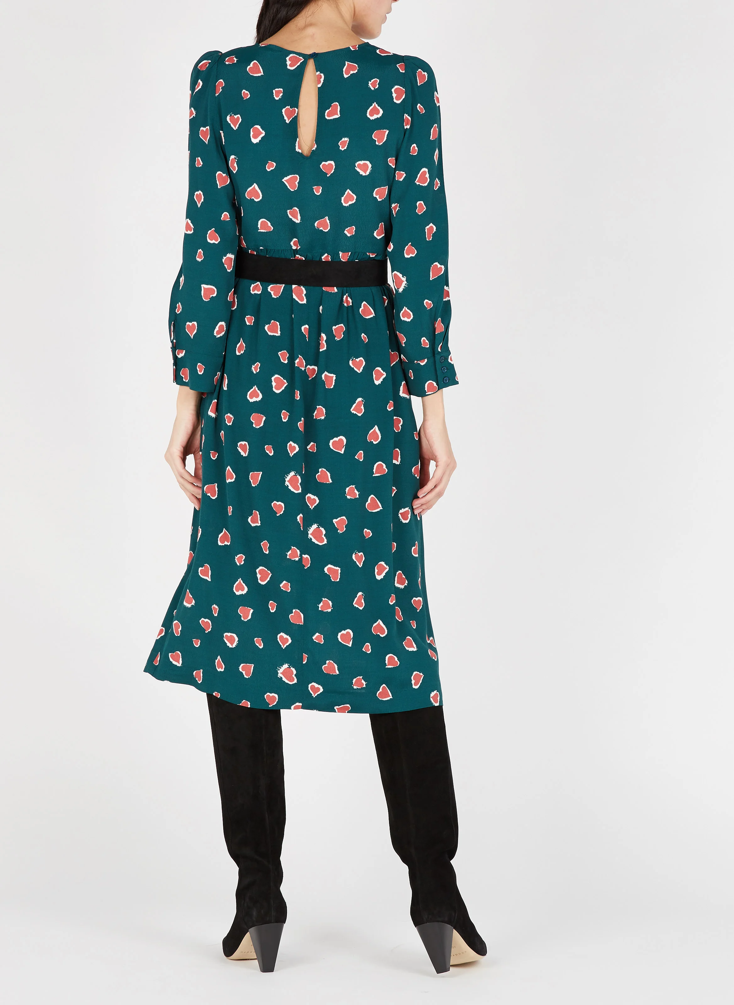 BETTY - Ceinture à boucle en cuir | Noir