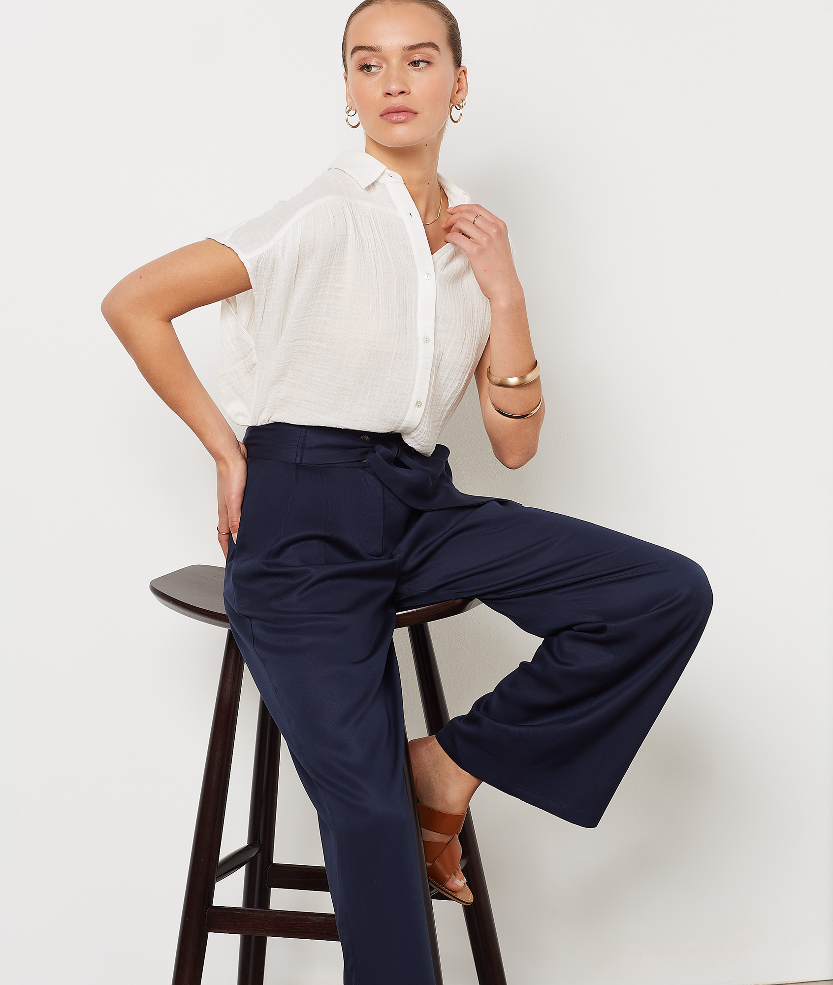 Pantalon coupe large