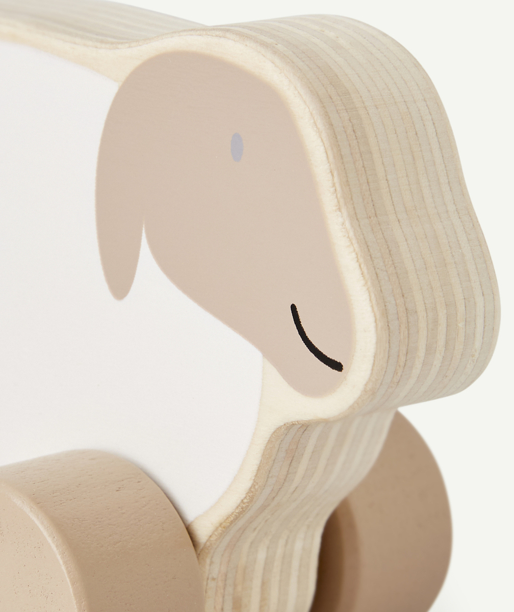 JOLLEINJOUET MOUTON SUR ROULETTES EN BOIS