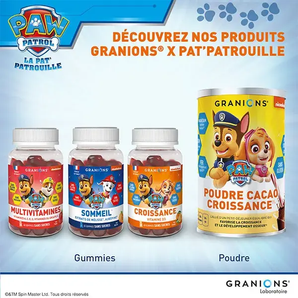 Granions Spray Multivitamines Enfant Pat Patrouille - Vitamine C et B - Immunité