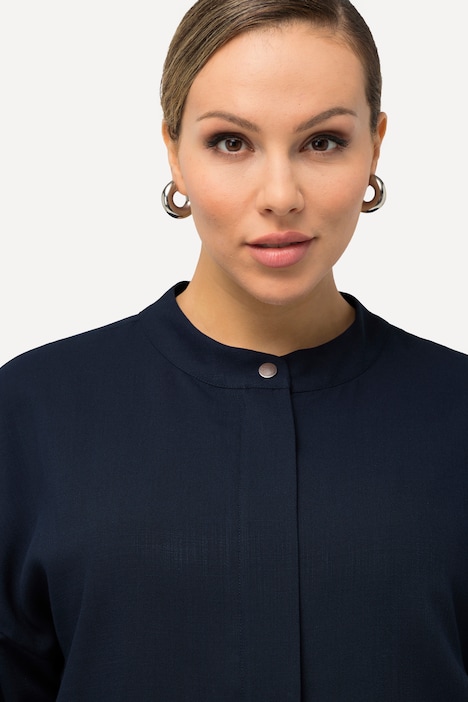 Jacke, Stehkragen, Saumband, 3/4-Arm