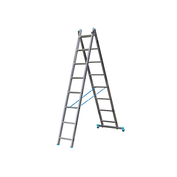 Échelle multiposition 2 x 8 marches - 4,1 m