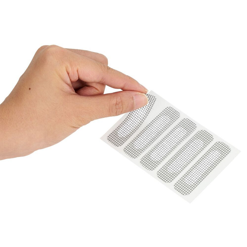 Lot de 15 stickers de réparation pour moustiquaire 1,5x6cm