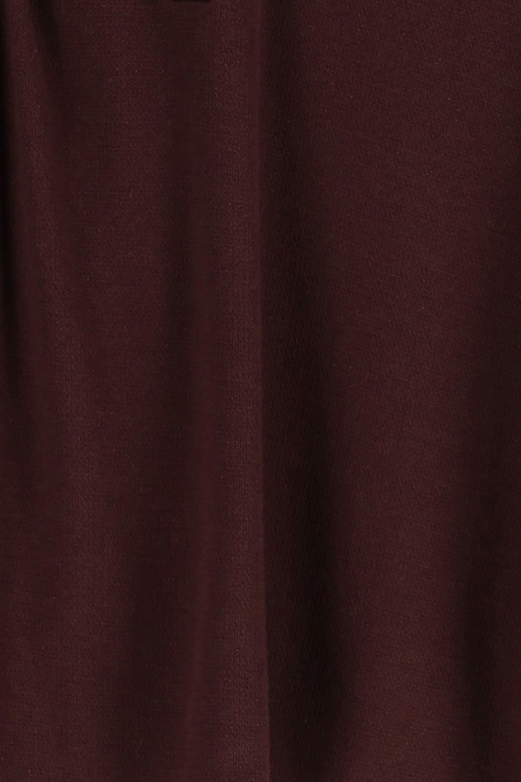 Donkerbruine jersey polo met streep details