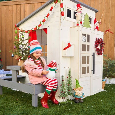 KidKraft Modern Outdoor Lekestue, Hvit