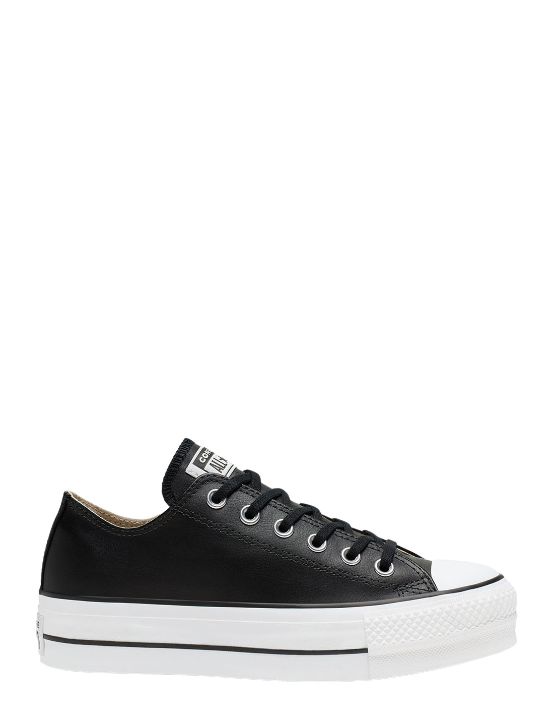 converse sneakers compensée basses femme ctas lift clean ox noir