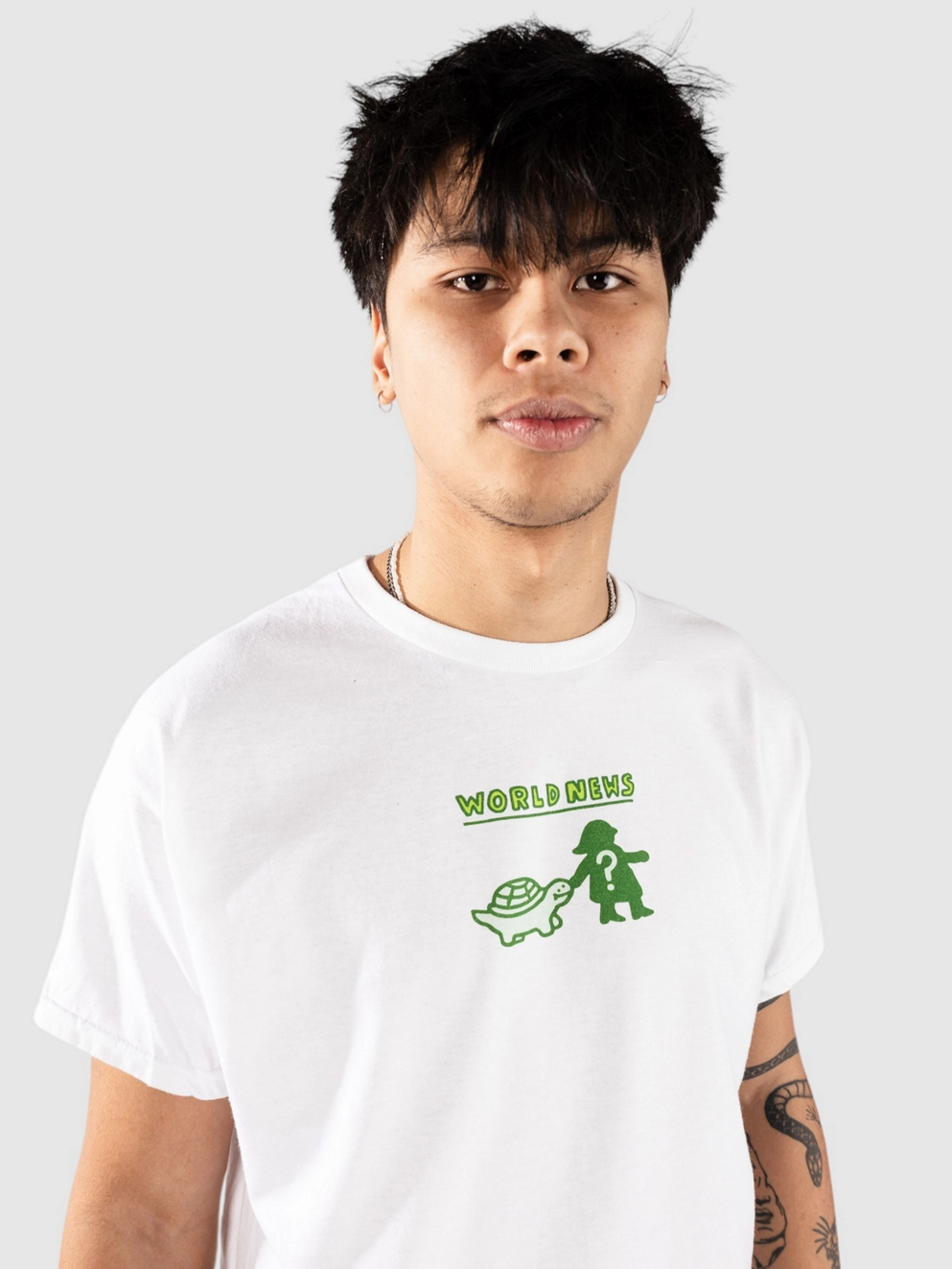 A.LAB World News T-Shirt white