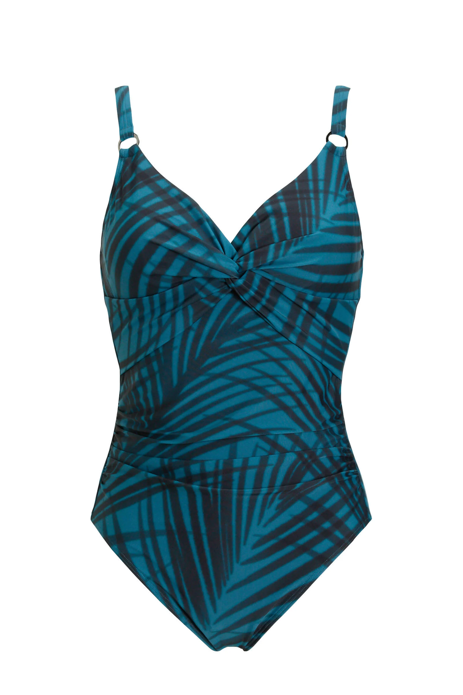 BEACHWAVE corrigerend badpak blauw/antraciet