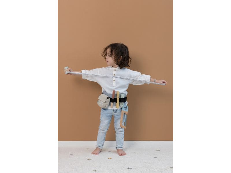Little Dutch Handwerker Werkzeuggürtel Holzspielzeugset für kleine Handwerker