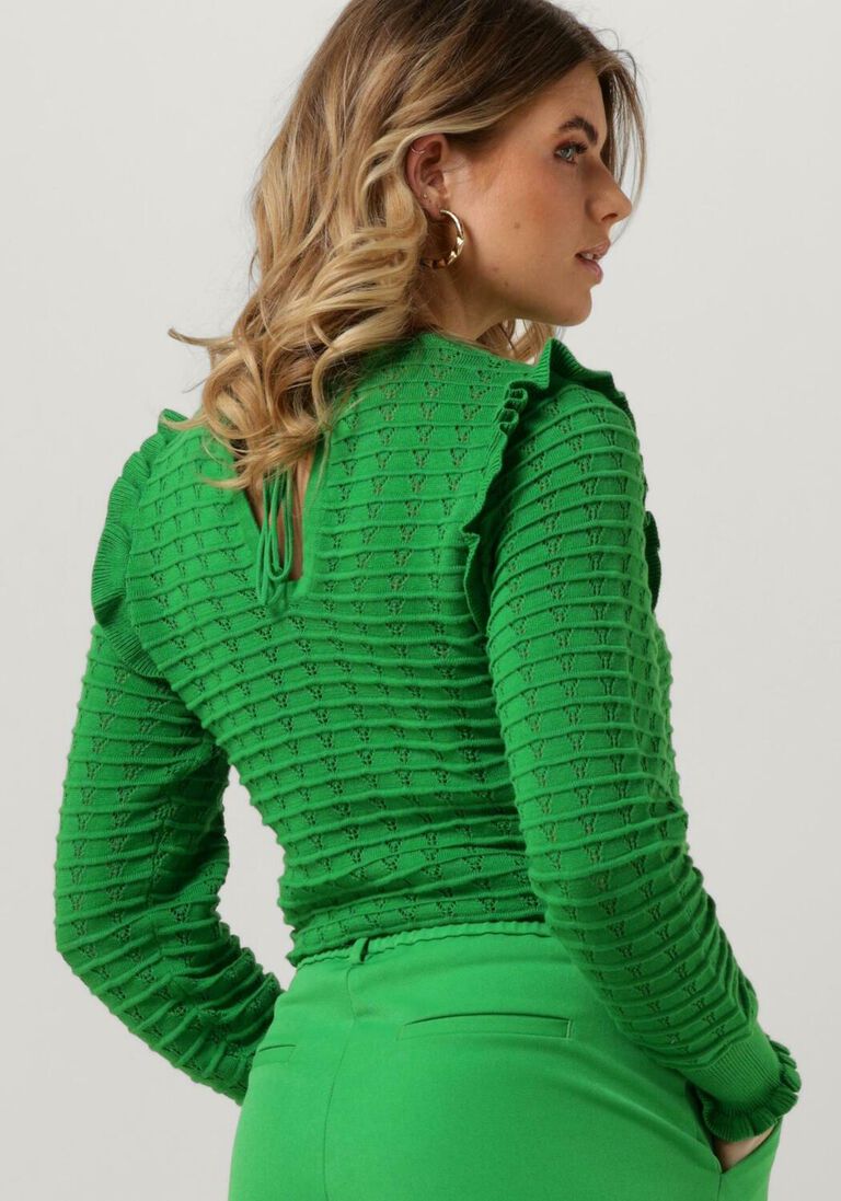 OBJECT groene object trui objjasmin l/s knit pulloverd