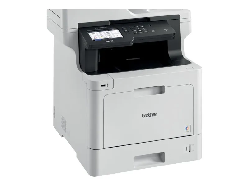 Brother MFC-L8900CDW - Multifunktionsprinter - farve - laser - 215.9 x 355.6 mm (original) - A4/Legal (medie) - op til 31 spm (kopiering) - op til 31 spm (udskriver) - 300 ark - 33.6 Kbps - USB 2.0, Gigabit LAN, Wi-Fi(n), USB vært, NFC