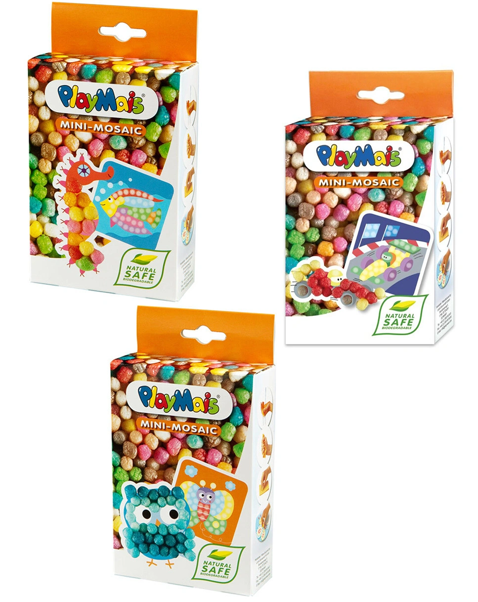 PlayMais-Set MINI MOSAIC - SEA, OWL, CAR 3-teilig
