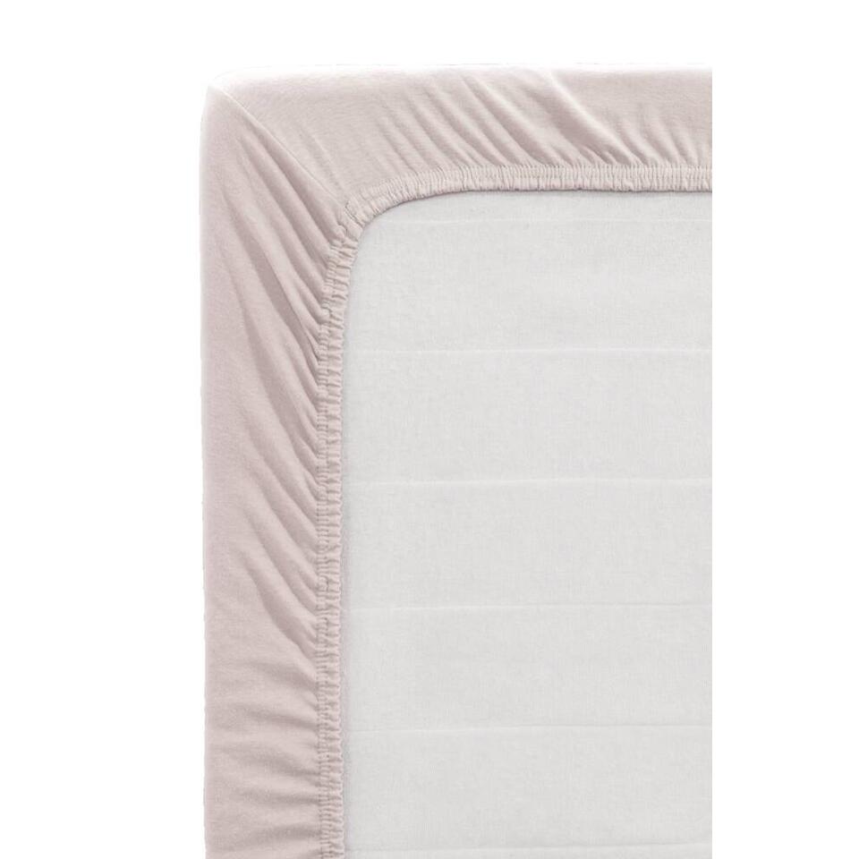 Hoeslaken Jersey - roze - 90x200 cm