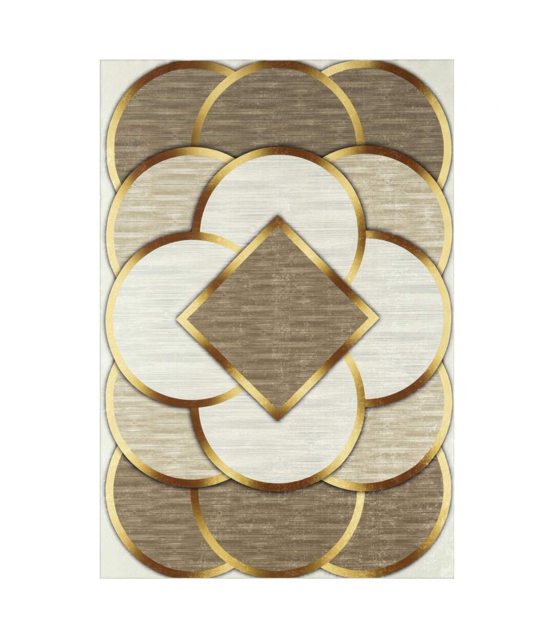 Tapis salon IMPNUM 33 en polyester doux et soyeux Lavable 30°